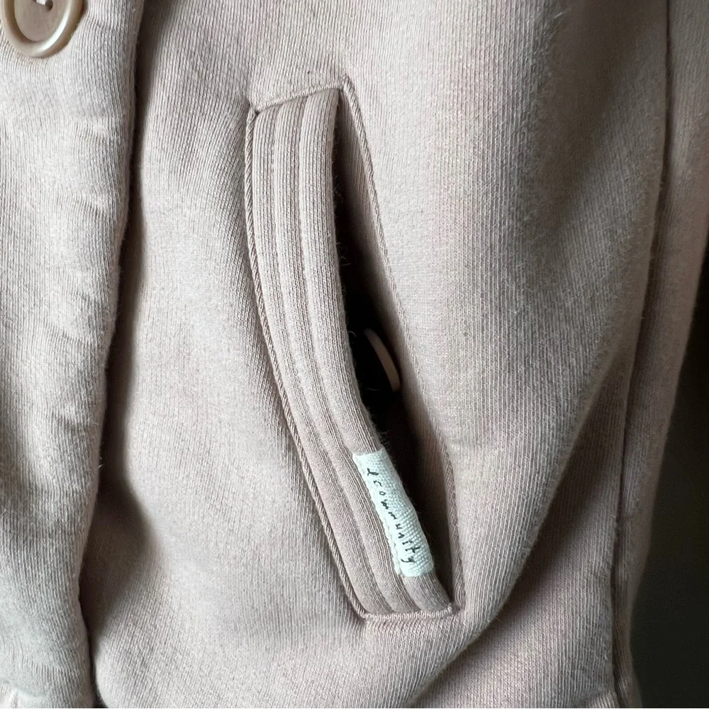 Aritzia Community - Women's Organic Cotton Crop Jacket Pink -‎ Sz. XS